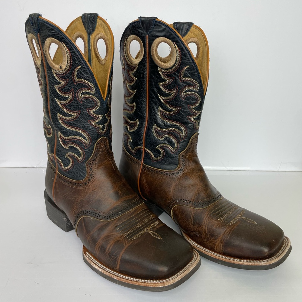 RANK 45 MEN'S XERO GRAVITY GIBSON SADDLE VAMP WESTERN BOOTS 
 size 10.5 D